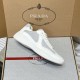 Patent leather and technical fabric Prada America's Cup sneakers