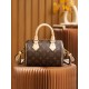 Lv Monogram Speedy Bandouliere 20 Handbag Brown