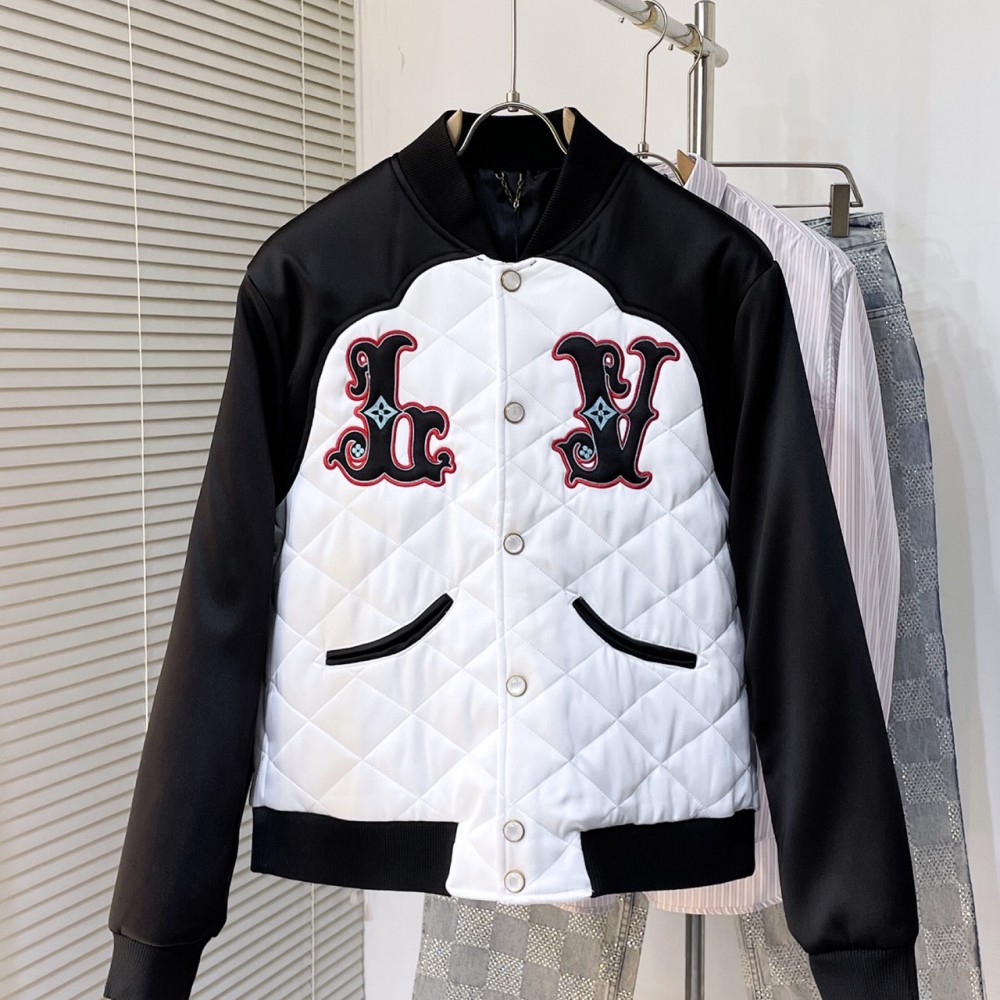 Bicolor Satin Bomber Jacket