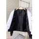 Bicolor Satin Bomber Jacket