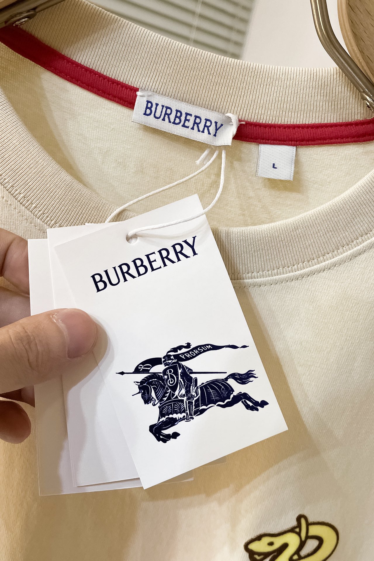 Burberry Snake Cotton T-shirt