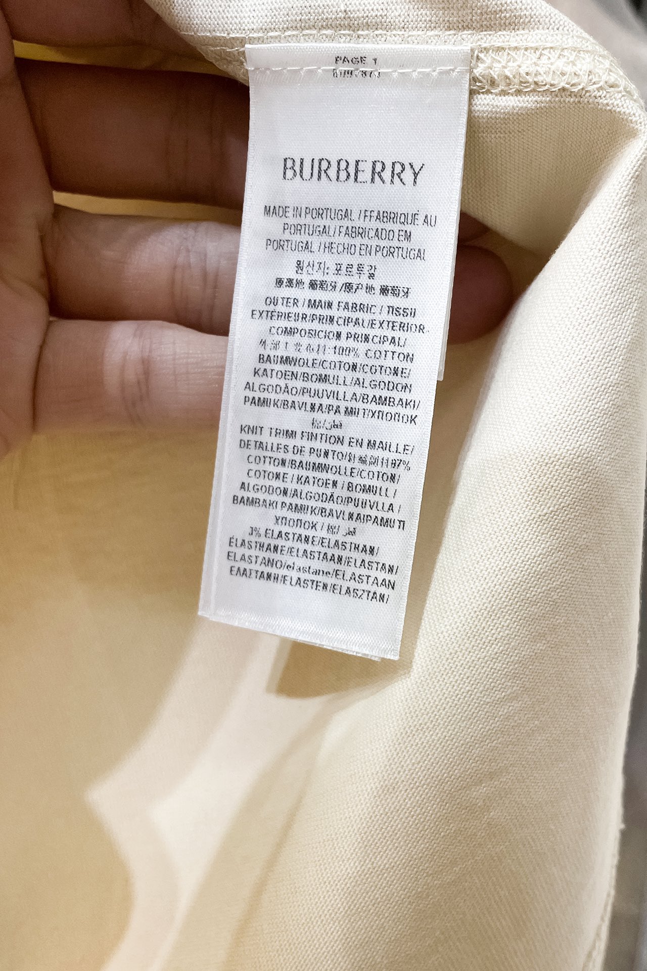 Burberry Cotton T-shirt