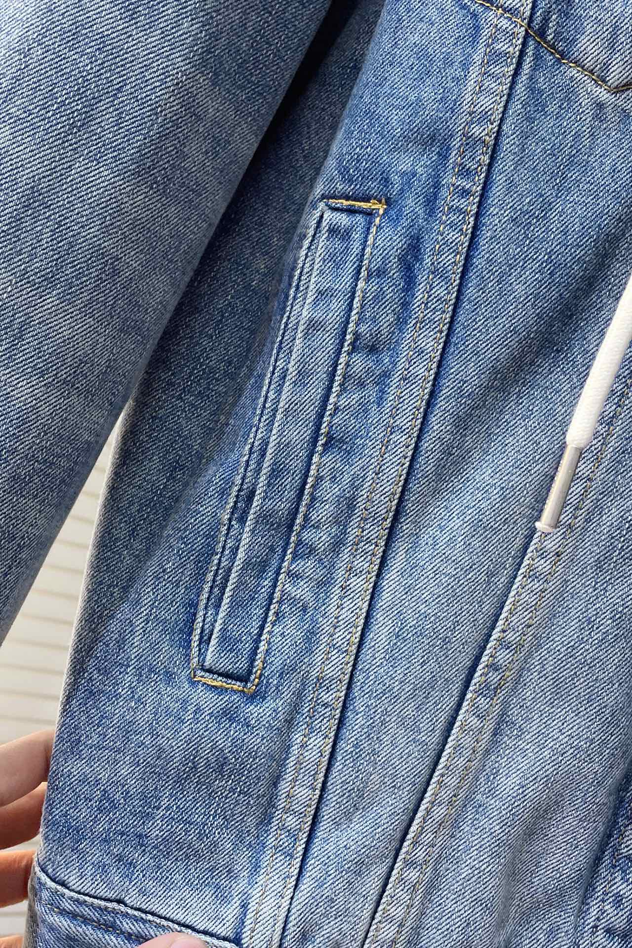 Celine trucker jacket in union wash denim